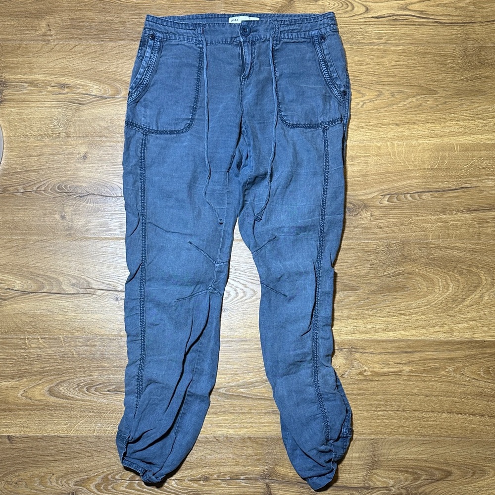 Marrakech 100% Linen Blue Pants Size 0